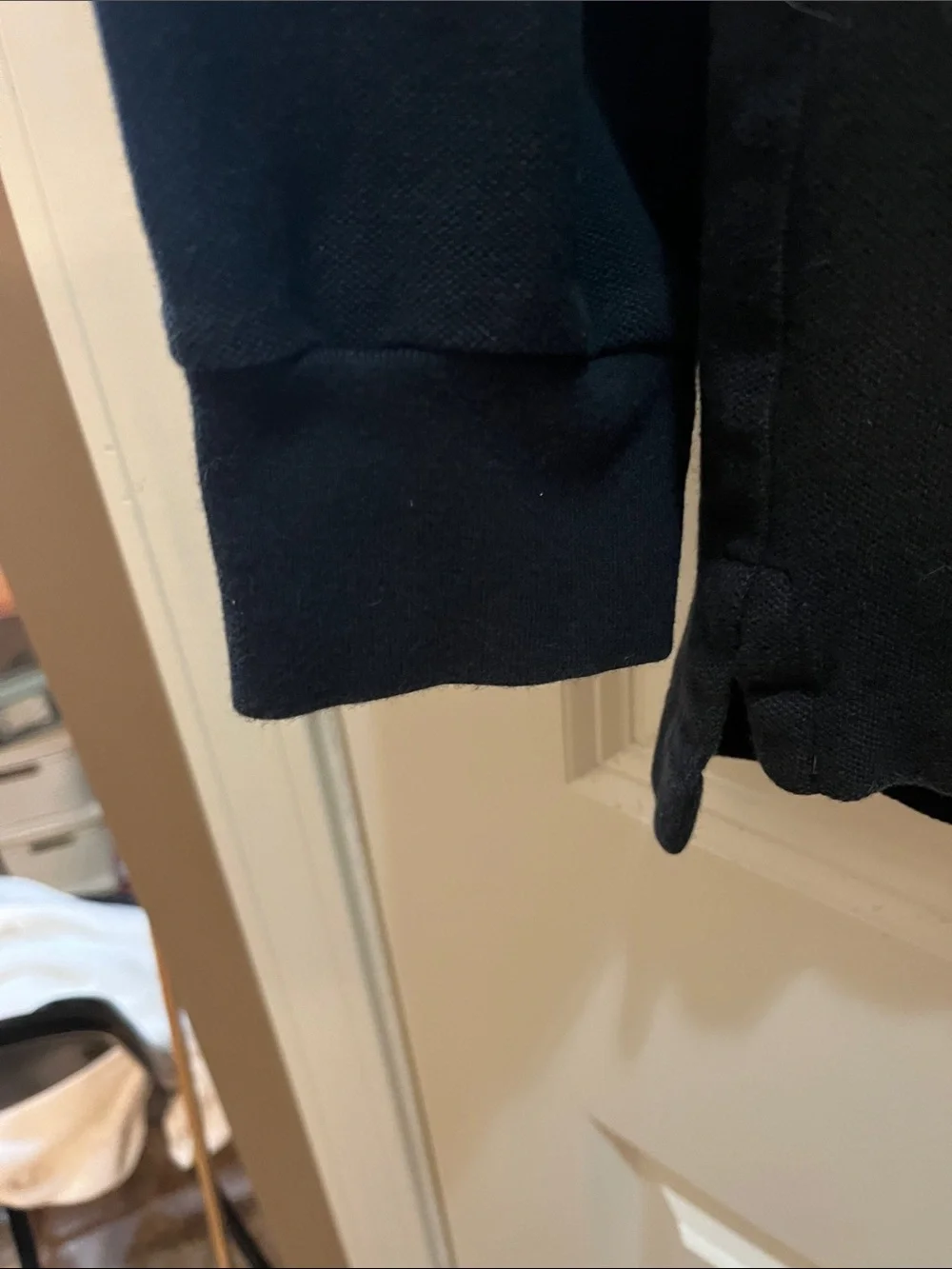 Polo by Ralph Lauren Black  Long-Sleeve Polo with Red Pony
